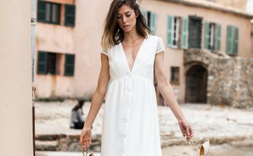 robe de mariée courte et simple