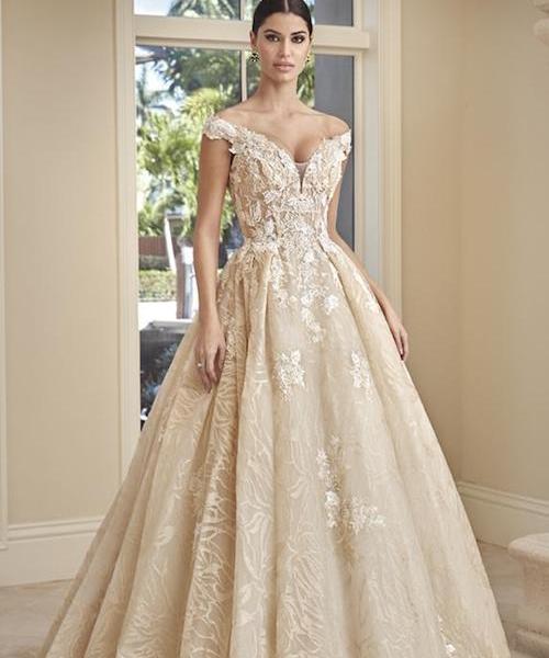 robe mariee beige
