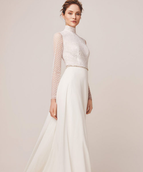 robe longue manche longue mariage
