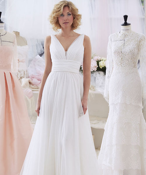 robe empire longue mariage
