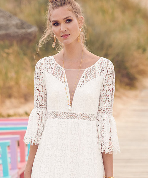 robe mariage boheme courte