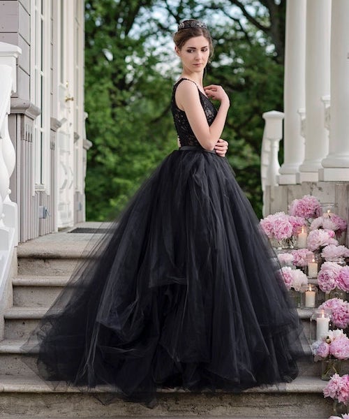 robe de mariée princesse noire
