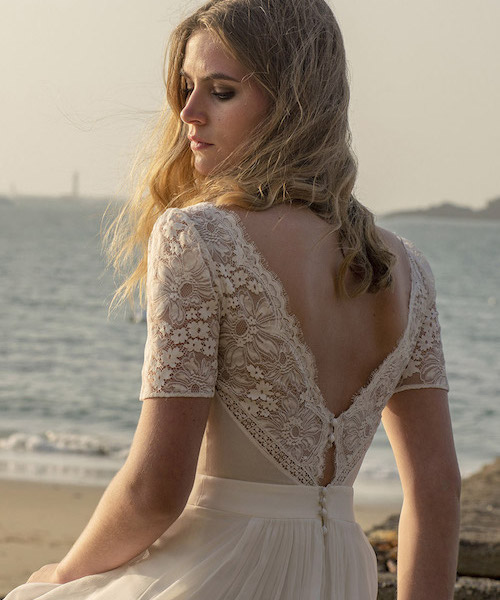 robe mariée dentelle dos nu