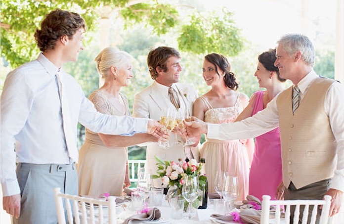 réception mariage, invités