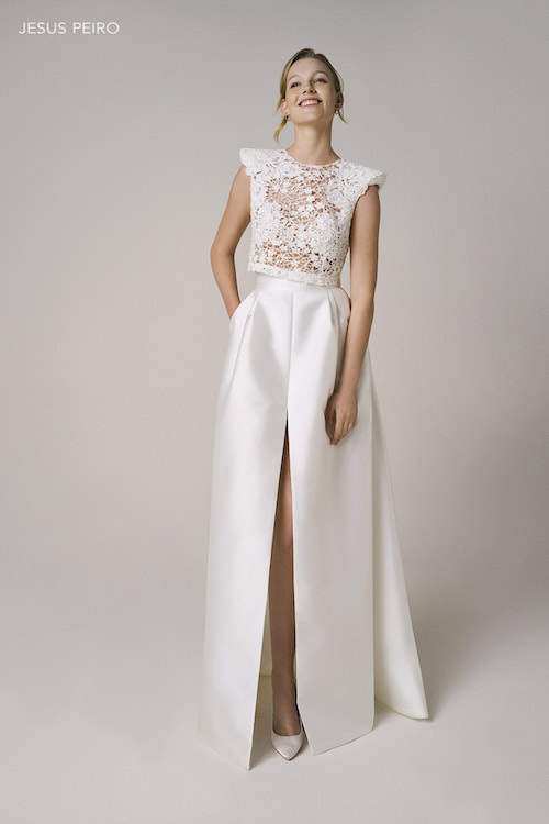 robe de mariee 2 pieces