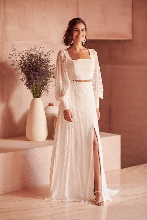 robe mariee deux pieces