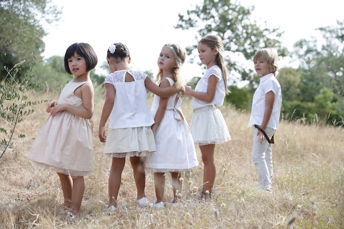 enfants mariage, cortège enfants