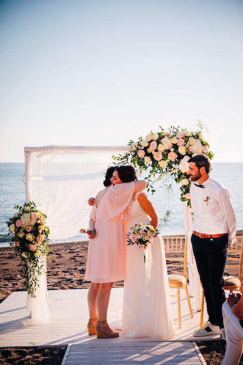 mariage à Santorin 