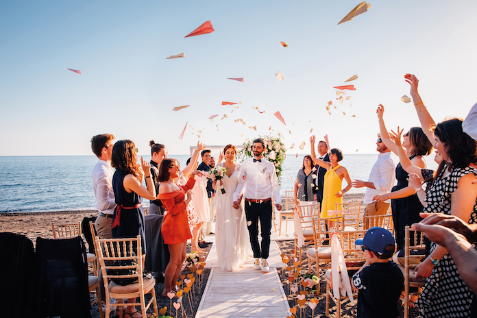 mariage à Santorin 