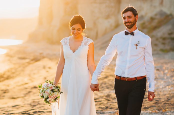 mariage à Santorin