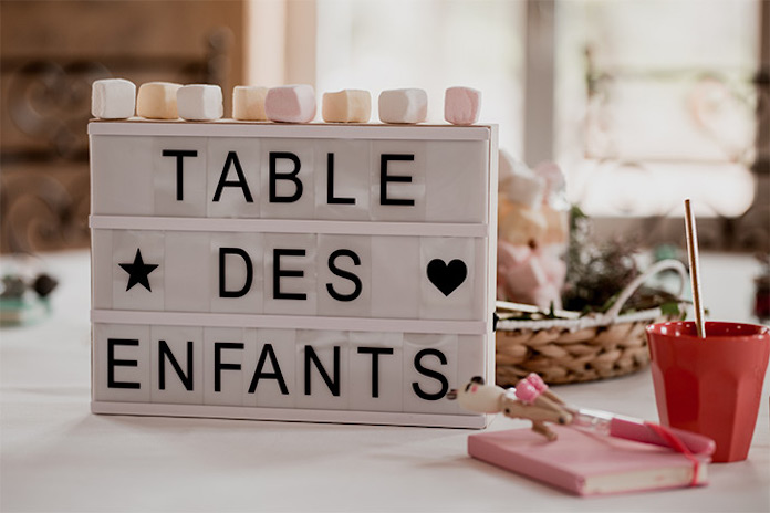 repas enfant mariage