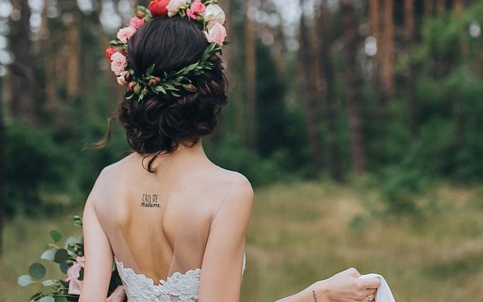 tatouage éphémère mariage