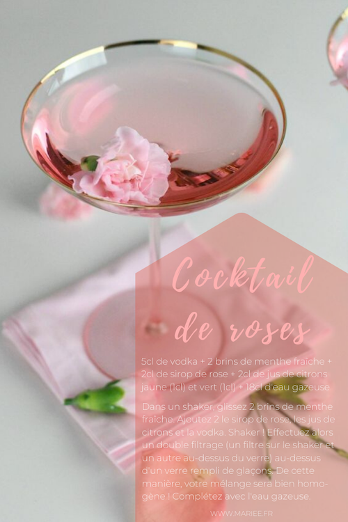 cocktail romantique mariage