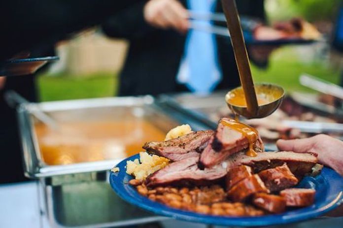 repas mariage bohème 