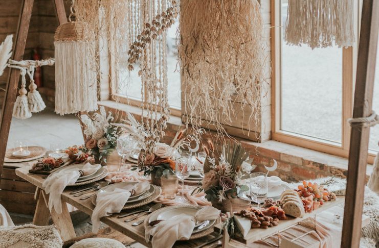 repas mariage bohème