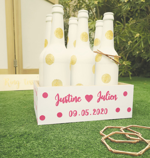 DIY mariage ring toss