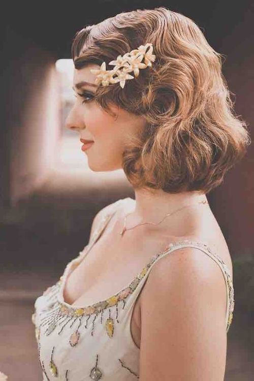 coiffure rétro mariage vintage 