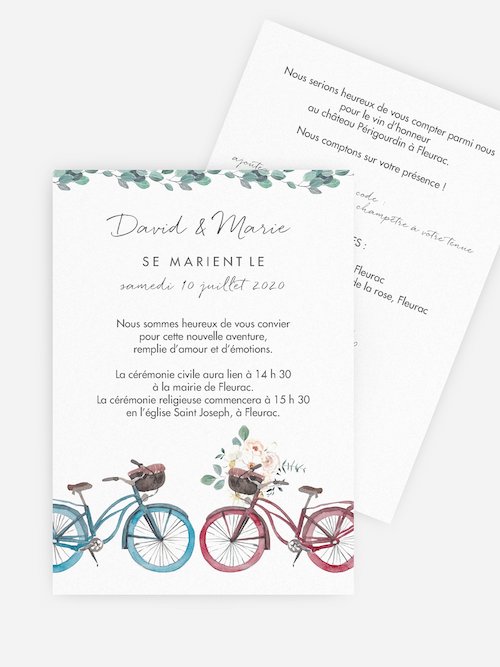 faire part mariage vintage rétro