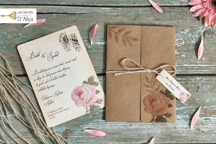 faire part mariage vintage