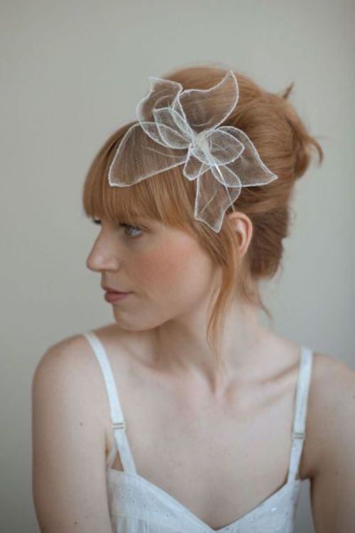 coiffure mariée avec frange