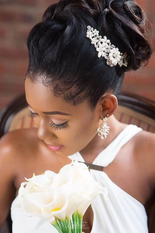 coiffure mariage cheveux afro