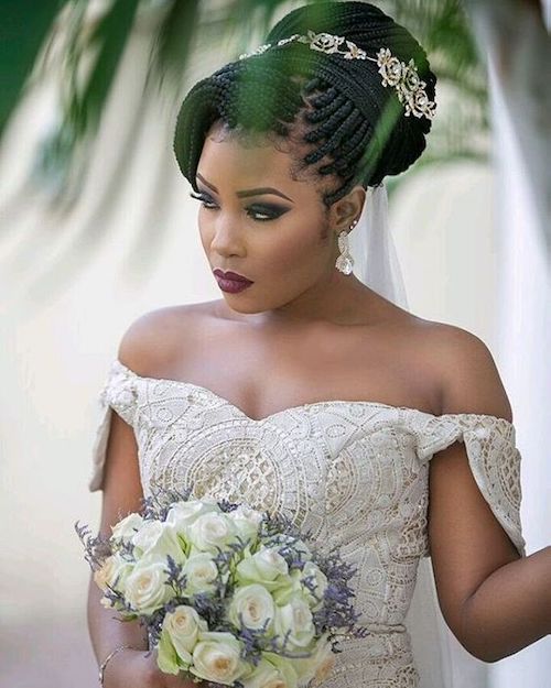 coiffure mariage cheveux afro