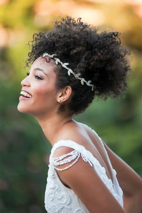 coiffure mariage cheveux afro