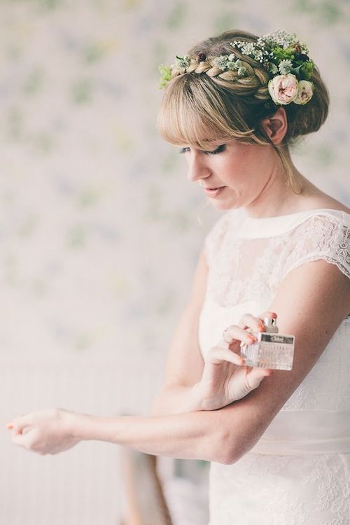 coiffure mariée avec frange