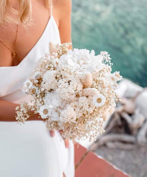 bouquet de mariée blanc