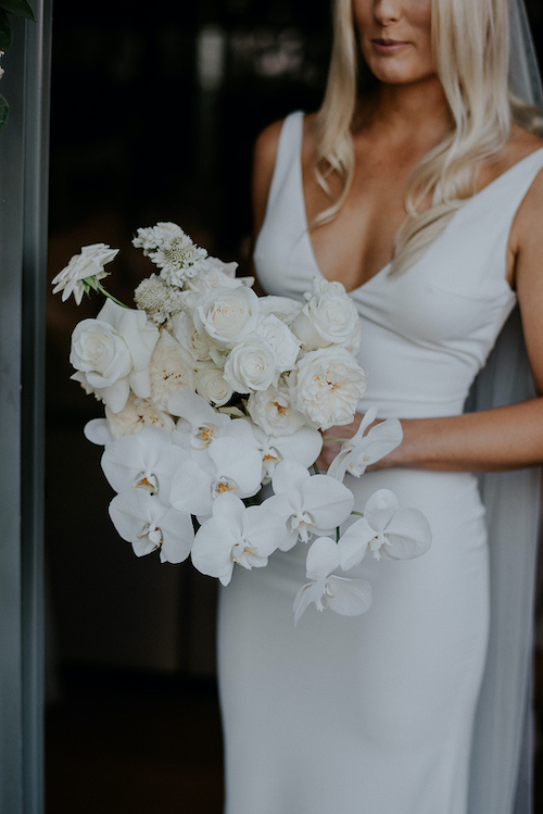 bouquet de mariée blanc