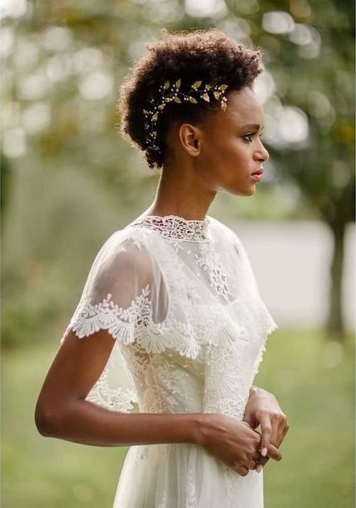 coiffure mariage cheveux afro