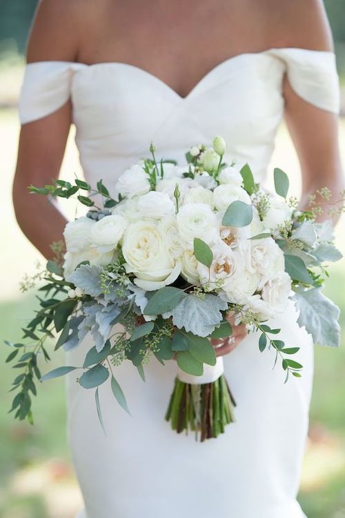 bouquet de mariée blanc