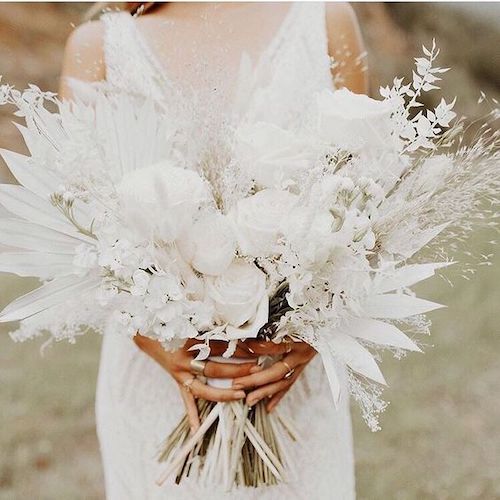 bouquet de mariée blanc