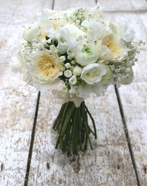 bouquet de mariée blanc