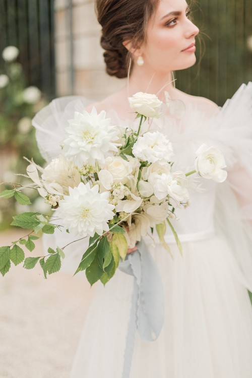 bouquet de mariée blanc