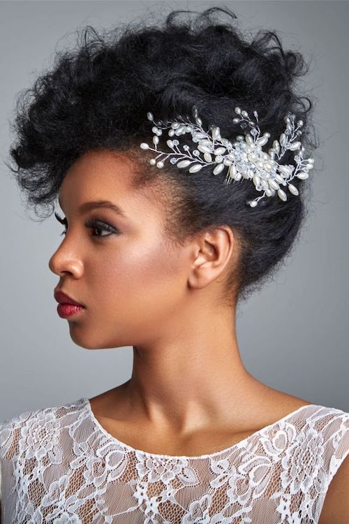 coiffure mariage cheveux afro
