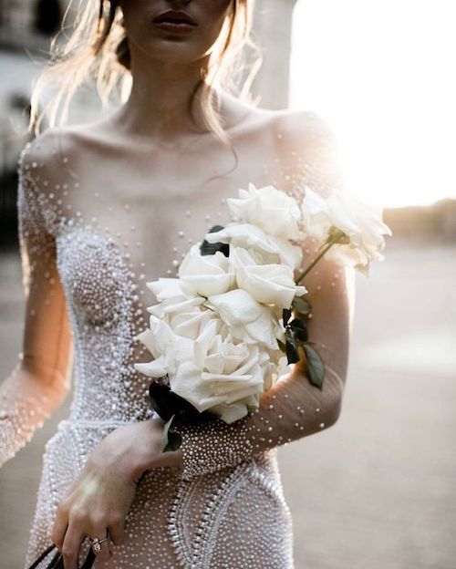 bouquet de mariée blanc