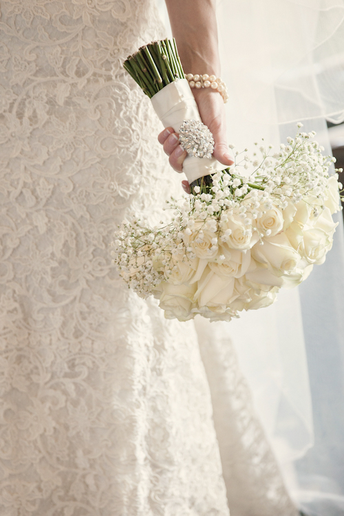 bouquet de mariée blanc