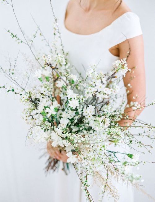 bouquet de mariée blanc