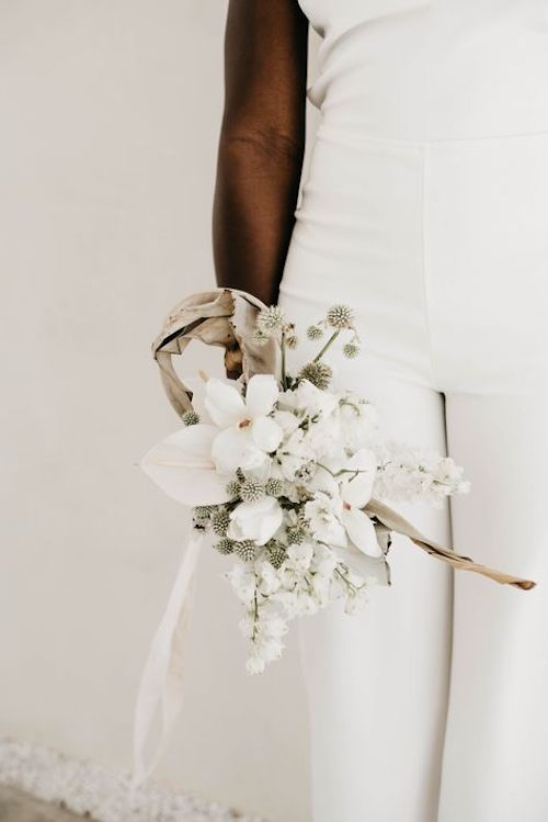 bouquet de mariée blanc