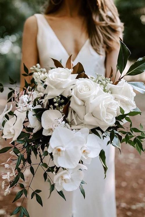 bouquet de mariée blanc