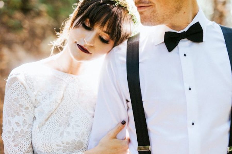 coiffure mariée avec frange