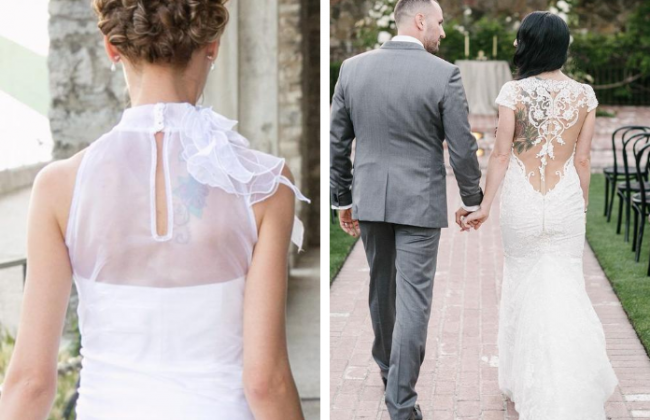 Mariée tatouée : nos conseils pour choisir votre belle robe ! | Mariée.fr