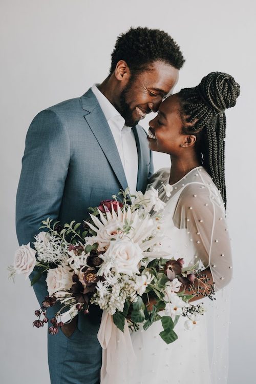 coiffure mariage cheveux afro