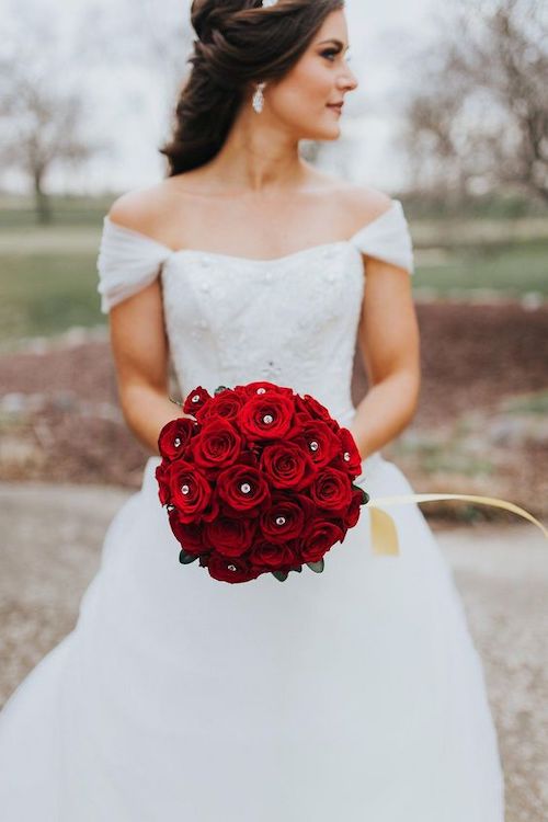 bouquet de roses mariage