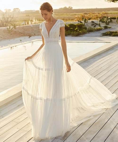 robe mariee boheme courte
