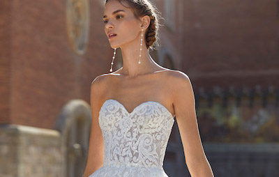 robe mariage bustier strass