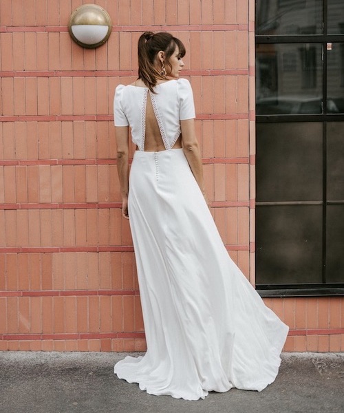 robe de mariee dos nu dentelle