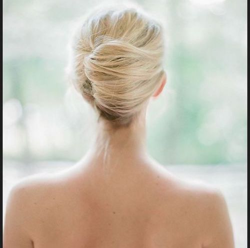 chignon banane mariage, tendance coiffure mariage