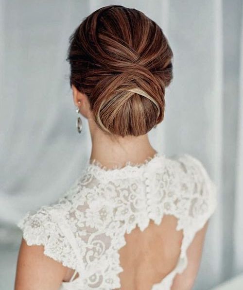 chignon bas mariage